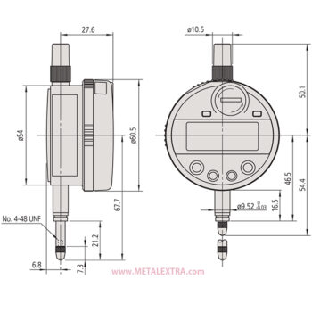Alternative view of MITUTOYO Digital Test Calculating Indicator ID-C Digimatic 12.7mm / .5" 543-286B