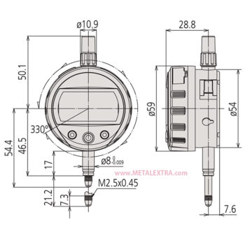 MITUTOYO Test Indicator ID-C 12.7mm / .5" ABSOLUTE Digimatic 543-391B - Image 3