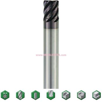 WIDIA Solid Carbide End Mills High-Performance Roughing Series 4U50 - Image 3