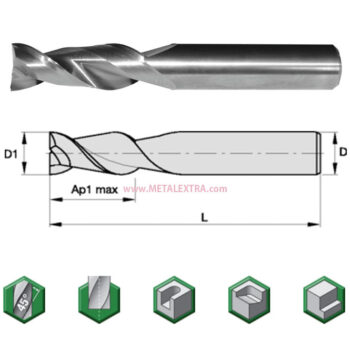 Alternative view of WIDIA Solid Carbide End Mill Aluminum List 5102 AluSurf™ Radiused-Corner-End-Mills