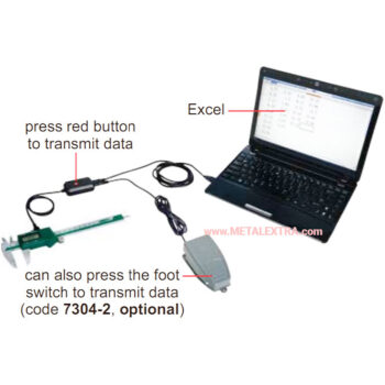 INSIZE Data Output Cable 7302-21 (USB Port, Length; 3 Meter) for Calipers, Depth Gauges, Scales - Image 3