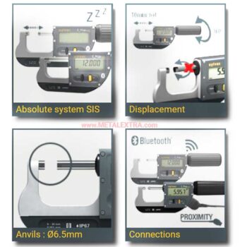 SYLVAC Micrometer S_Mike Pro Bluetooth IP67 30mm - 66mm - 102mm - Image 4