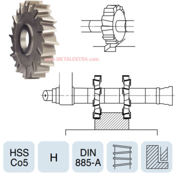 YG-1 Side & Face Milling Cutter With Staggered Teeth DIN 885-A - Image 3