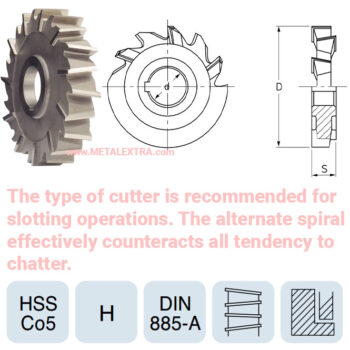 Alternative view of YG-1 Side & Face Milling Cutter With Staggered Teeth DIN 885-A