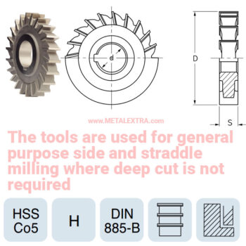 Alternative view of YG-1 Side & Face Milling Cutter With Straight Teeth DIN 885-B