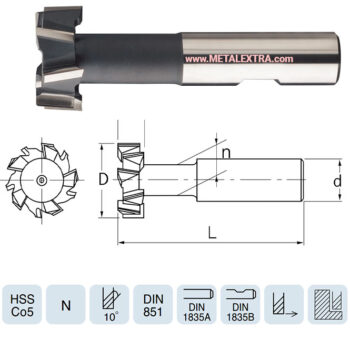 Alternative view of YG-1 T-Slot Cutters DIN851 HSS-Co