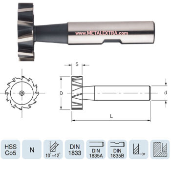 Alternative view of YG-1 Woodruff Keyseat Cutters DIN1833 Form B HSS-Co