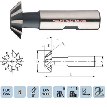 Alternative view of YG-1 Dovetail Cutter Type B HSS-Co