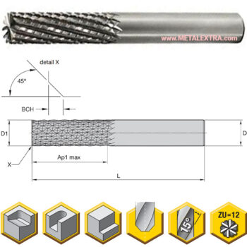 KENNAMETAL Bur-Style Router KCN05 ø6mm - ø12mm - Image 5