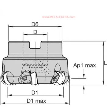 Alternative view of KENNAMETAL Ceramic Round KCRA Face Mills ⌀2 Inch - ⌀3 Inch