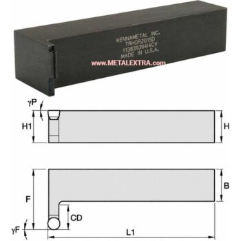 KENNAMETAL Indexable Grooving K-LOCK™ Toolholder TRHOR2015D - Image 4