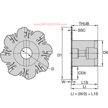 KENNAMETAL Slotting Mill KNS® Shell Mount ⌀4 Inch - ⌀5 Inch - Image 4