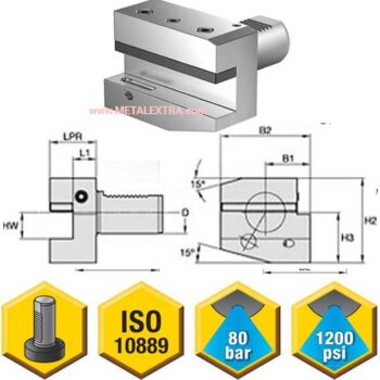KENNAMETAL VDI Toolholder ISO 10889 Form B6 Left Hand Long - Image 2