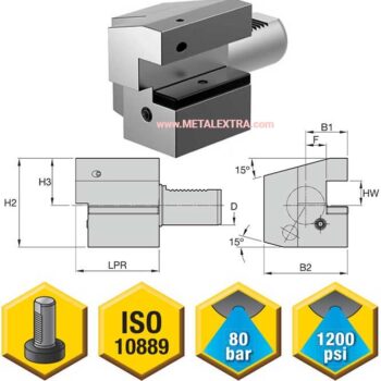 KENNAMETAL VDI Toolholders ISO 10889 Form C3 Right Hand Inverted - Image 2
