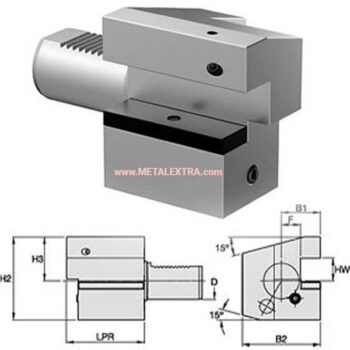 Alternative view of KENNAMETAL VDI Toolholder ISO 10889 Form C4 Left Hand Inverted