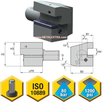 KENNAMETAL VDI Toolholder ISO 10889 Form C4 Left Hand Inverted - Image 3