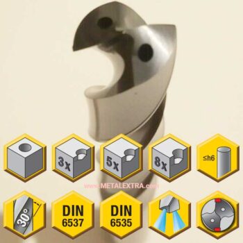 KENNAMETAL Carbide SGL Drills Stainless Steel ø2,5mm - ø20,5mm - Image 3