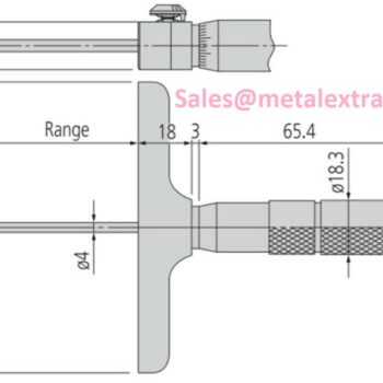 MITUTOYO Depth Micrometer 129-154 - Image 5
