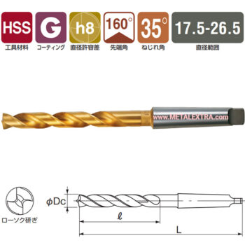 NACHI Morse Taper drill GTTD 644P ø17.5mm - ø26.5mm - Image 2