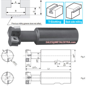 Alternative view of KYOCERA T-Slot Mill METS ø 21mm - ø 50mm