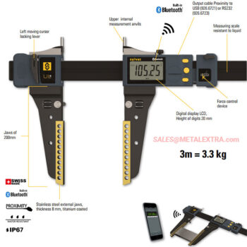 SYLVAC Caliper UL4 (811.1406) IP67 Bluetooth 600mm - Image 3