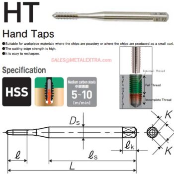 Alternative view of YAMAWA Hand Tap HT TNMP1 M1 - M1.8