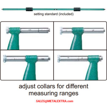 Alternative view of INSIZE Micrometer 3205 Extension Anvil Collar, Graduation 0.01mm, ⌀300mm - ⌀2000mm