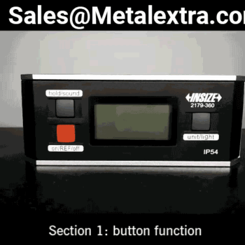 INSIZE Electronic Level & Protractor 2179-360 (Magnetic Base + Buzzer Indicator) Range; 0-360° - Image 5