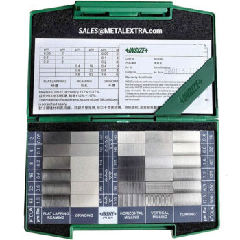 INSIZE Surface Roughness Specimen Set ISR-CS130-W (ISO 2632, Pure NICKEL) Range; 0.05μm - 50μm - Image 5