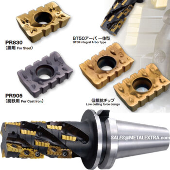 KYOCERA Heavy Milling Cutter MSRS15 BT50 Integral Arbor Type ⌀ 63mm - ⌀ 100mm - Image 3