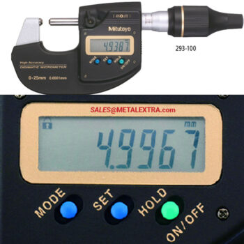 Alternative view of MITUTOYO ABS High Accuracy Micrometer (293-100) ø25mm, Resolution 0,1μm