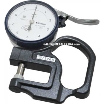 Alternative view of MITUTOYO Dial Thickness Gage 7326S Flat Anvil Type Range 0-0,05 Inch, Grad  0,0001 Inch