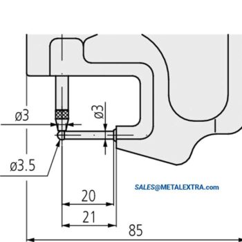 MITUTOYO Dial Indicator Thickness Gage 7360 Range 0-10mm, Grad 0,01mm - Image 3