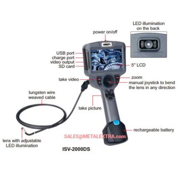 Alternative view of INSIZE 360° Swivel Videoscope ISV-2000DS Series 0,44Mpx IP64