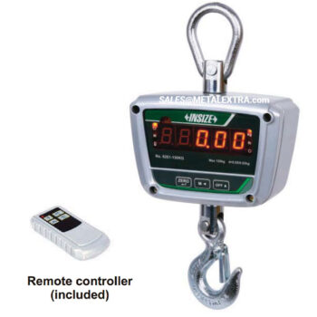 INSIZE Digital Crane Weighing Scale 8201 (Rechargeable, alloy casting) Water resist IP65, Range; 50kg - 300Kg - Image 3