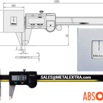MITUTOYO Caliper ABS AOS (573-191-30) for Elastomers ⌀180mm - Image 4