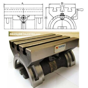 VERTEX Adjustable Angle Plate 45° VP-250 FOR MILLING MACHINE - Image 3