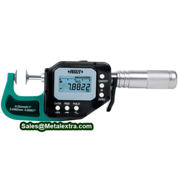 INSIZE Digital Disk Micrometer 3353-WL (Wifi, Resolution 0.0002mm) Waterproof IP65 Range; ⌀25mm - ⌀150mm - Image 3