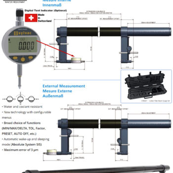 BOWERS Carbon Fibre Comparator Beam Gauge CFBG01 (Eksternal - Internal Gage) Accuracy; ±5µm - 150µm, Range; Ø1000mm - Ø4000mm - Image 4