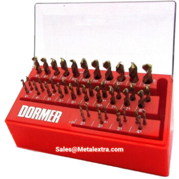DORMER Drill Set Drillboy A099 HSS TlN DIN 338 4xD 43-pcs set ø3,0mm - ø13mm, Grad 0,3 - 0.5mm