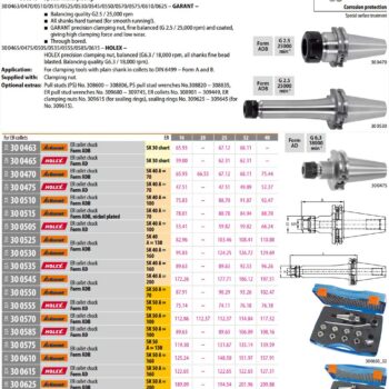 GARANT ER collet chuck set SK 40 ISO7388-1 300630 - Image 3