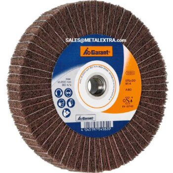 GARANT Flap wheel M14 Fleece (A) / cloth (A) For Stainless Steel ⌀125mm×20 mm 566352