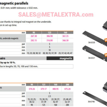 GARANT Magnetic Chuck Parallels Underside Set 366320 - Image 3