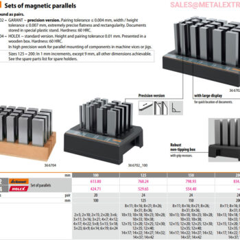 GARANT Magnetic Chuck Parallels Vertical Set Range: 125 - 200mm 366702 - Image 3