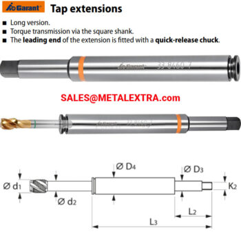 Alternative view of GARANT Tap extension with quick-release chuck length 145mm-149mm 338460