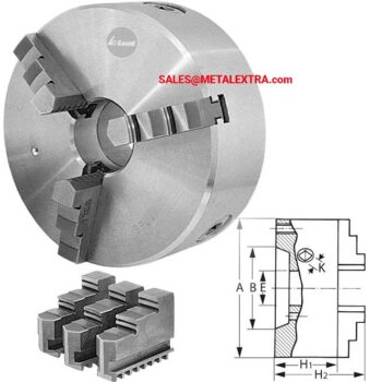 Alternative view of GARANT Three-jaw lathe chuck DIN 702-3 with short taper mount 310750