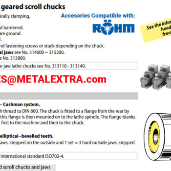 GARANT Three-jaw lathe chuck steel DIN 702-2 with short taper mount 310670 - Image 3