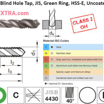 Alternative view of GUHRING Blind Hole Tap JIS B 4430 HSS-E M2-M20 4426