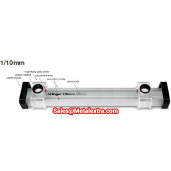 HIRLINGER Precision Glassruler 1/10mm scale division - Image 3