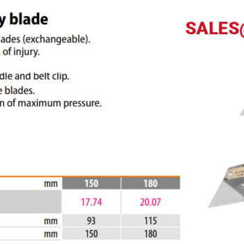 HOLEX Cutter knife 150 mm with fold-away blade 844895 - Image 2